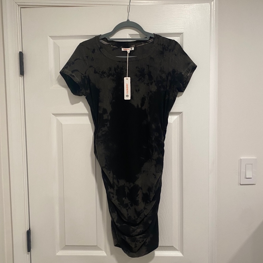 Tie-dye Ruched Dress